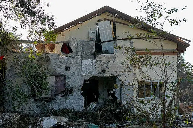 Destroyed house