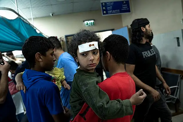 Injured Palestinians