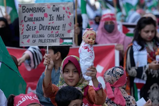 Protesto pró-palestiniano