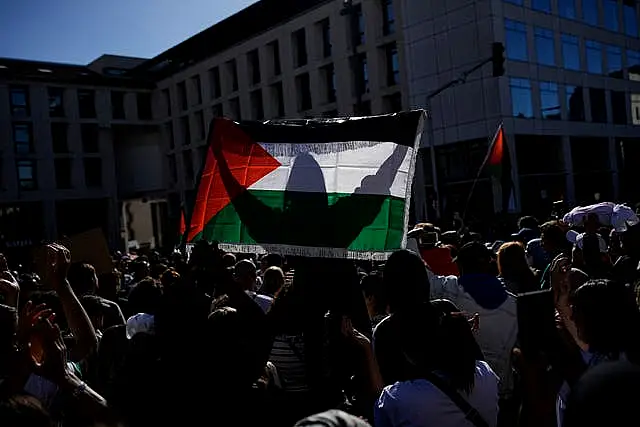 Demonstrators in Marseille