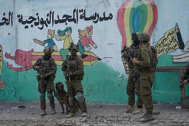 Israeli soldiers in Gaza