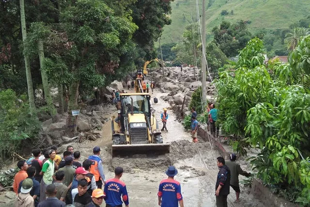 Deslizamento de terra na Indonésia