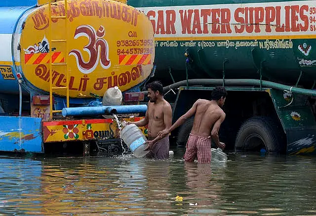 Flooded streets