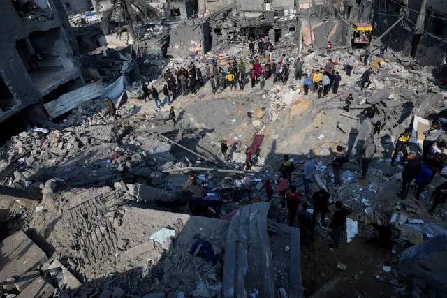 Israel Palestinos Destruição de Gaza