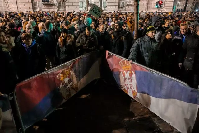 Serbia Election Protest