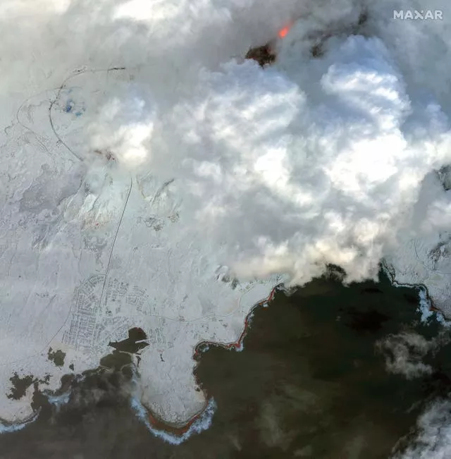 Volcano by satellite