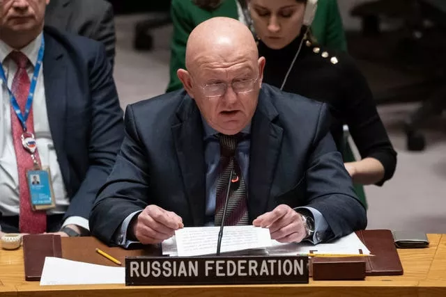 Russian permanent representative to the UN Vassily Nebenzia