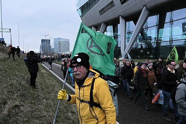 Extinction Rebellion Activists Block Highway Around Amsterdam