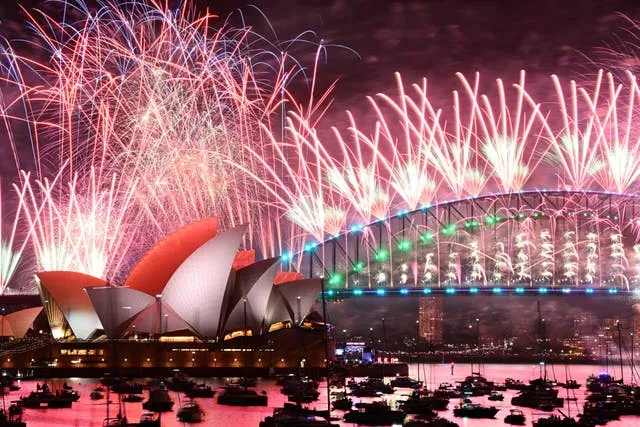 Véspera de Ano Novo na Austrália