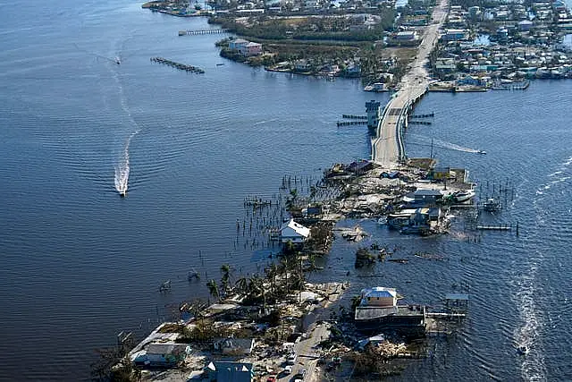 Hurricane damage