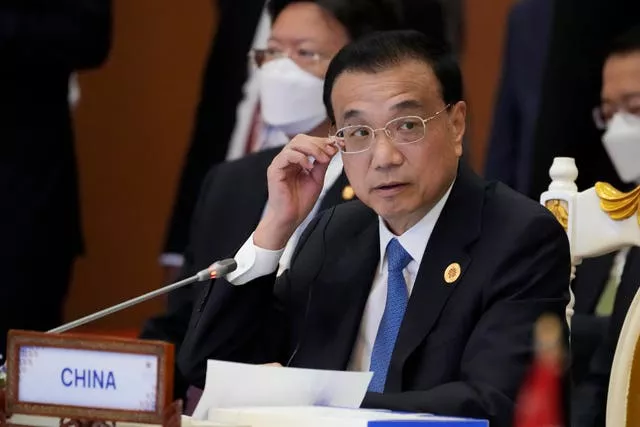China’s then-premier Li Keqiang speaks during the Asean-China Summit (Association of Southeast Asian Nations) in Phnom Penh, Cambodia, in November 2022