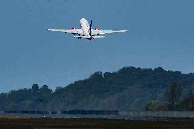 Plane taking off