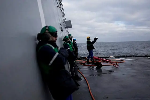 Crew on board a vessel