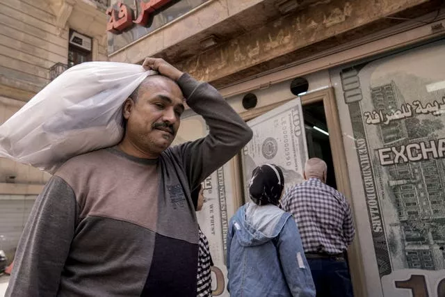 A man in the street in Cairo