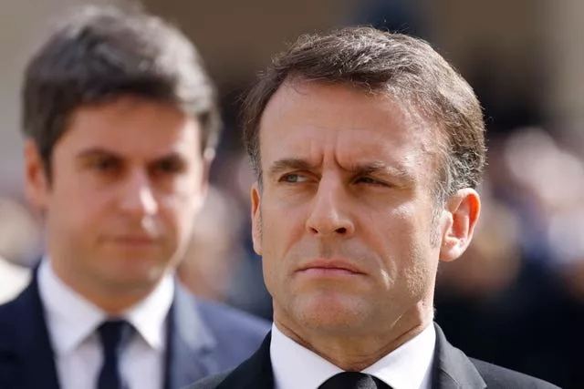 Gabriel Attal and Emmanuel Macron