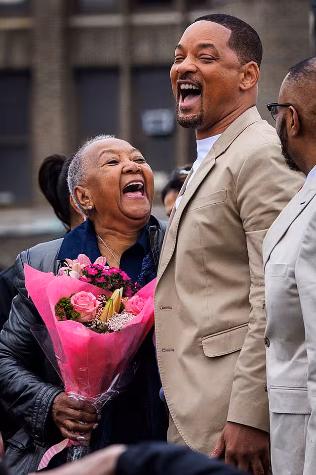 Will Smith with his mother Caroline Bright