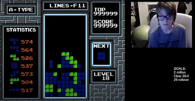 Tetris Record 13 Year Old