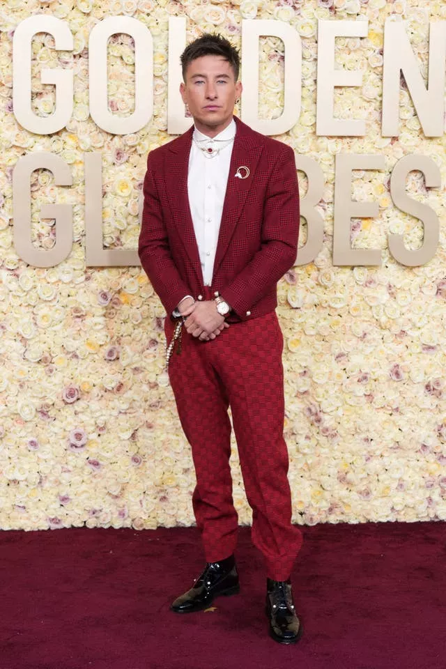 Barry Keoghan arrives at the 81st Golden Globe Awards