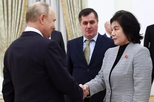 Vladimir Putin and Choe Son Hui