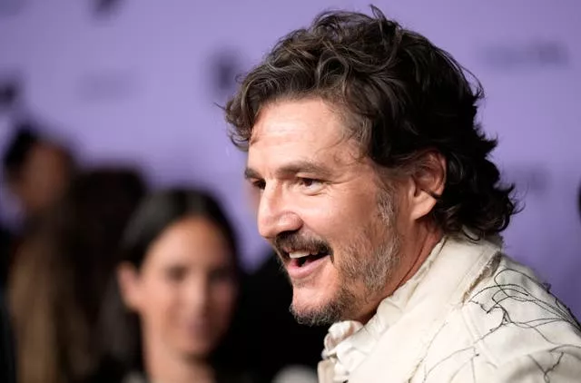 Pedro Pascal, who stars in Freaky Tales, at the film's premiere at Eccles Theatre during the 2024 Sundance Film Festival 