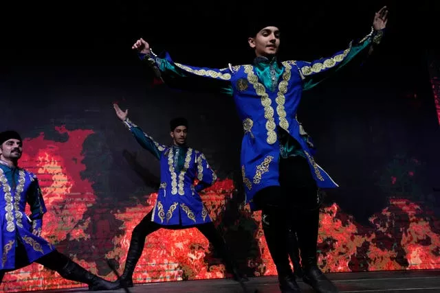 Iranian dancers perform