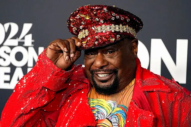 George Clinton in a colourful outfit