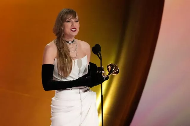 Taylor Swift won Album of the Year at the Grammys for the fourth time