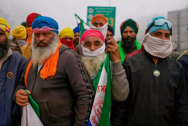 Protestos de agricultores na Índia