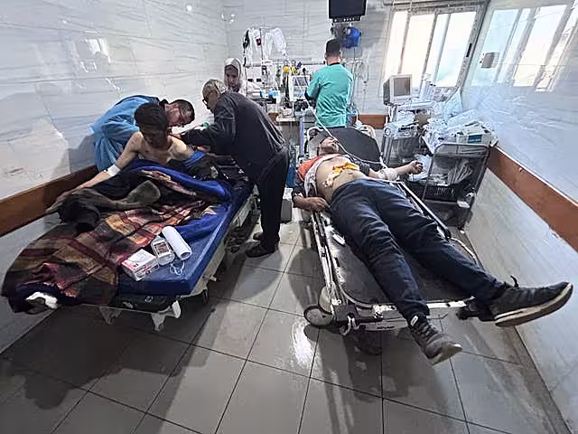 Injured Palestinians