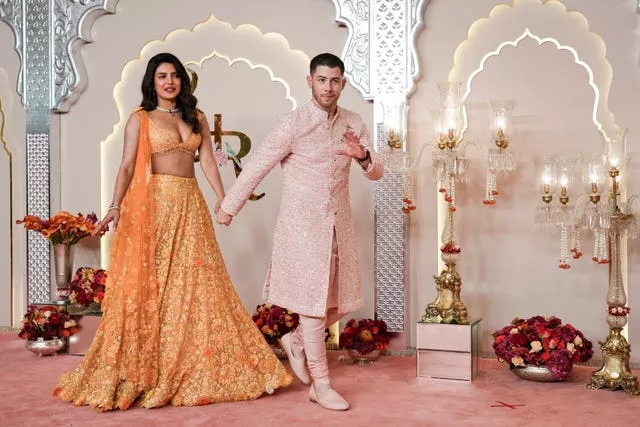 Nick Jonas arrives with his wife Priyanka Chopra