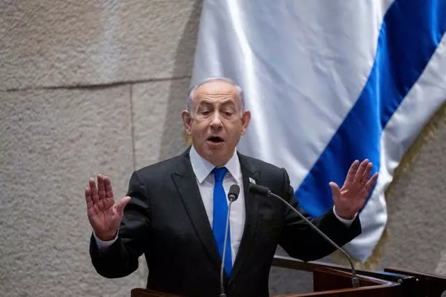 Israel’s prime minister Benjamin Netanyahu (Ohad Zwigenberg/AP)