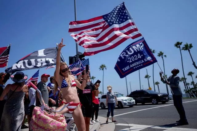 Trump supporters in California