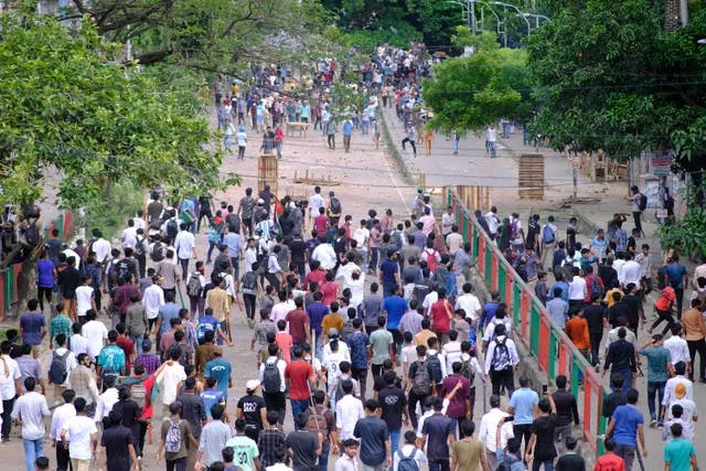 CORRECTION Bangladesh Campus Violence