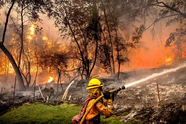 Firefighters battle the Park Fire in Butte County