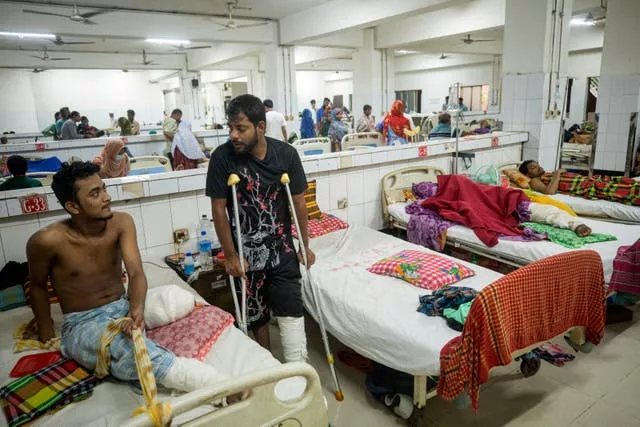 Protesters in hospital