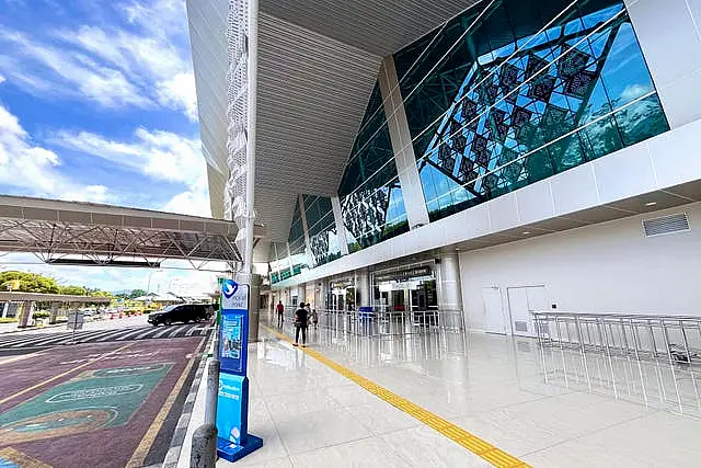 The closed Sam Ratulangi Airport in Manado, North Sulawesi, Indonesia