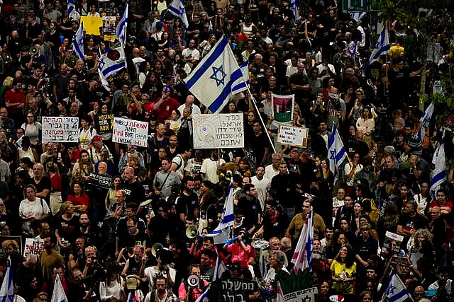 Protest against Netanyahu 