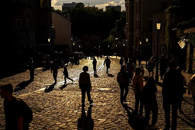 Cenas de rua de Kyiv