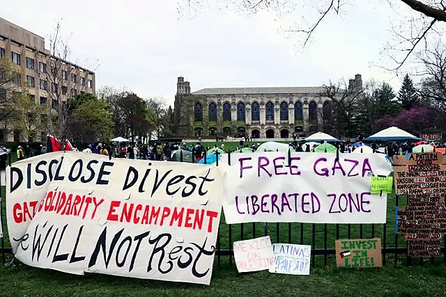 Israel Palestinians Campus Protests