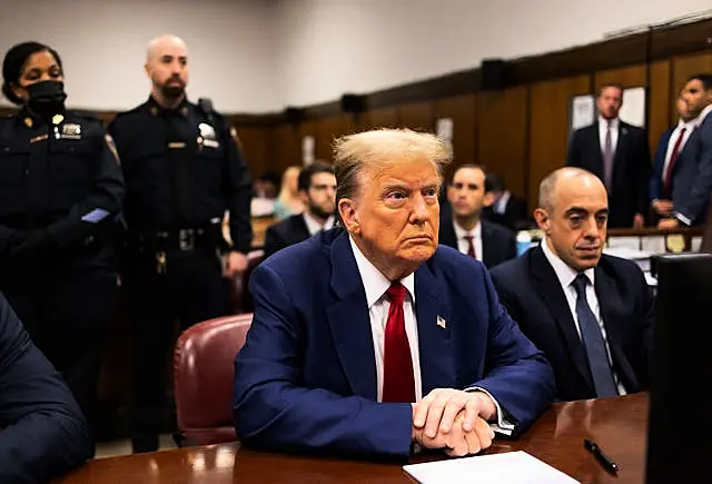 Donald Trump in court 