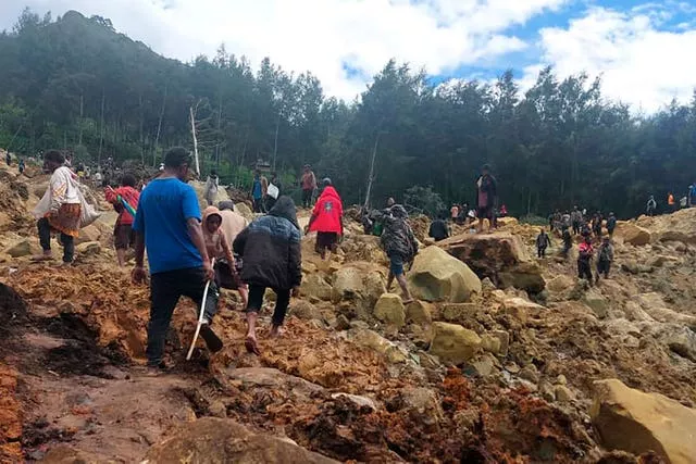Deslizamento de terra em Papua Nova Guiné