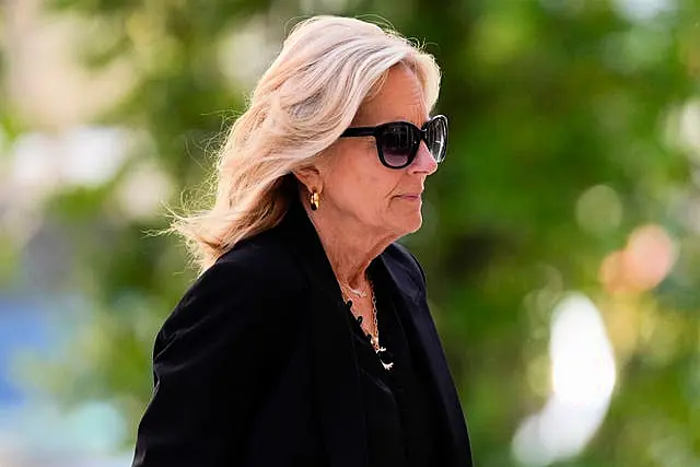 First lady Jill Biden arriving at court