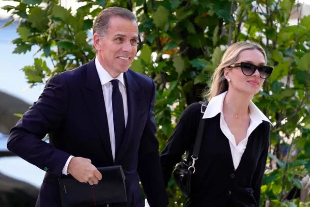 Hunter Biden arrives at federal court with his wife, Melissa Cohen Biden 