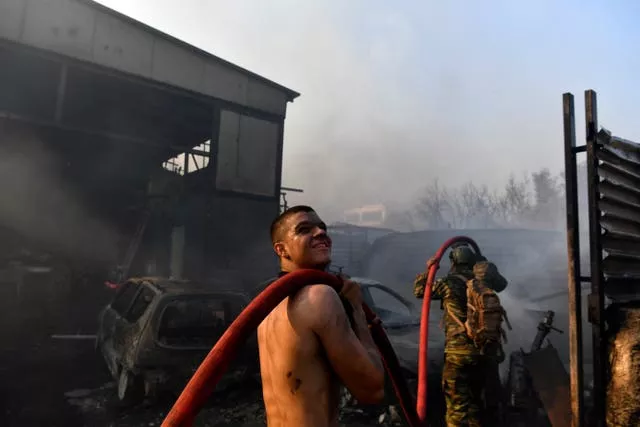 APTOPIX Greece Wildfire