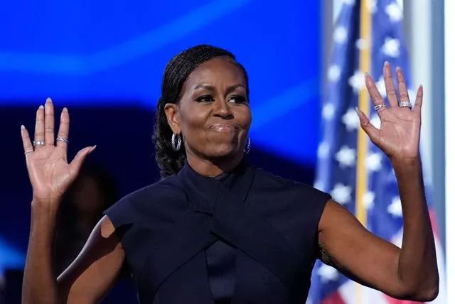 Former first lady Michelle Obama speaks