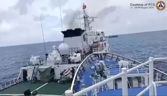 A collision at sea