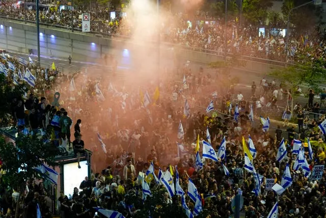 People in Tel Aviv, Israel, protest in grief and anger after six hostages were found dead in the Gaza Strip