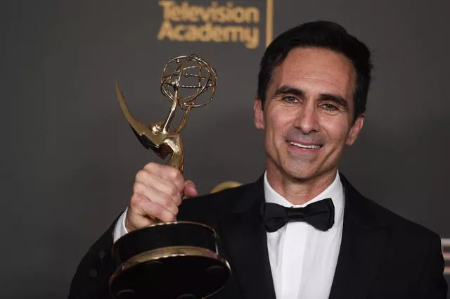 Nestor Carbonell with the award for Outstanding Guest Actor in a Drama