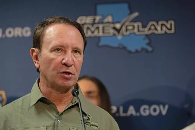 A close-up of Louisiana governor Jeff Landry