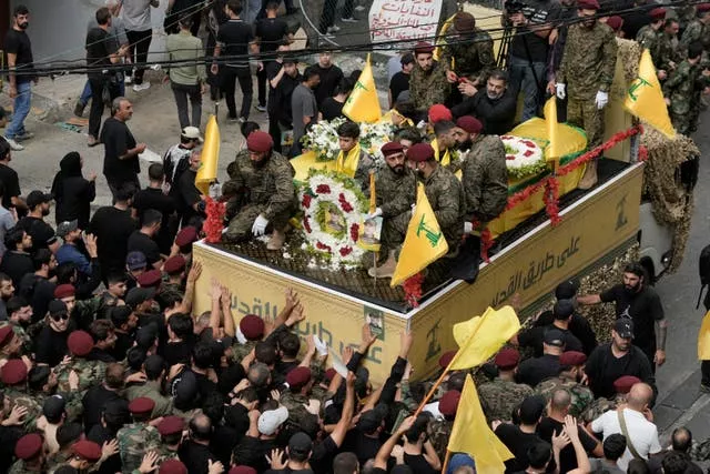 Funeral for Hezbollah chiefs